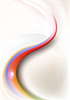 Vector clipart: Graceful blue and red wave